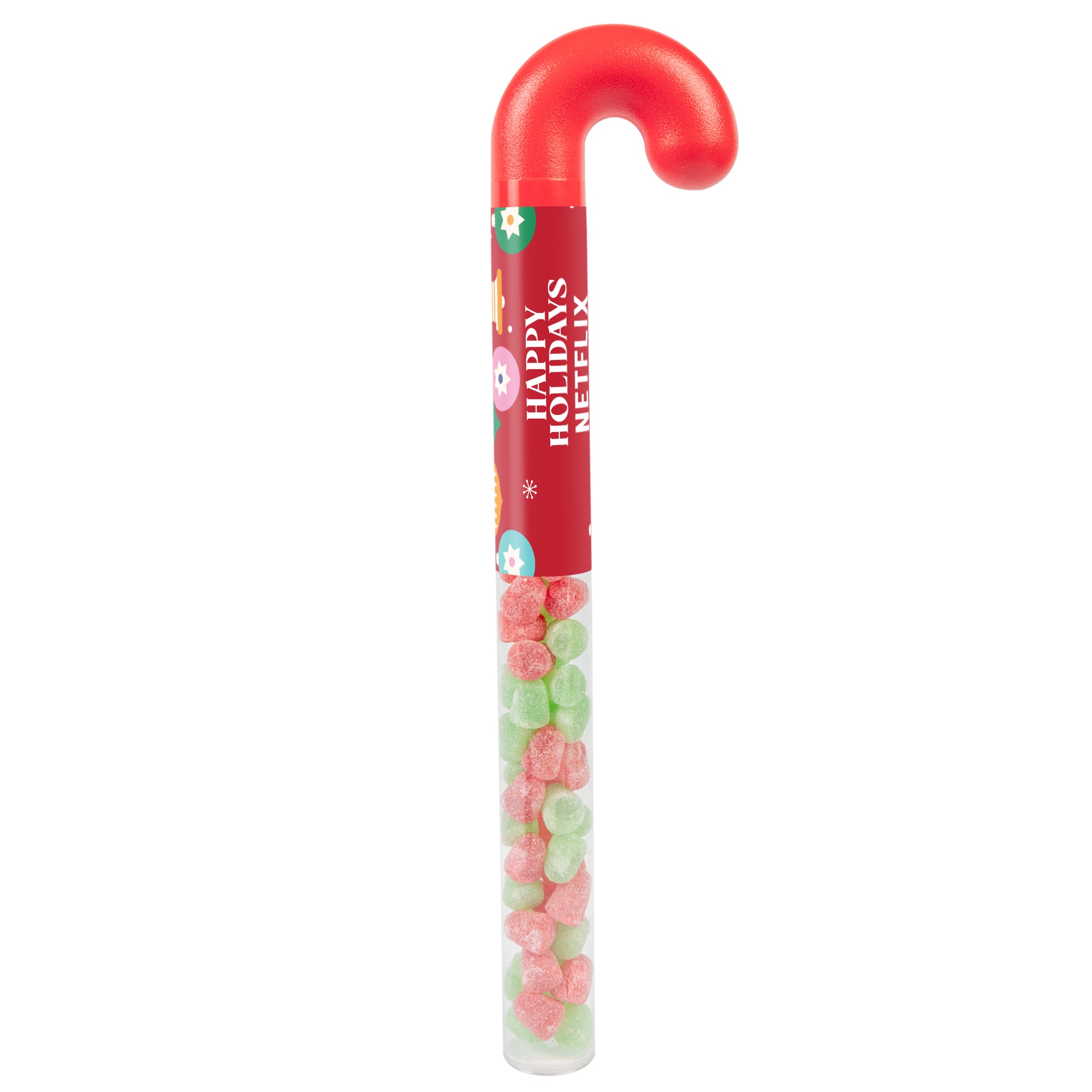 Holiday Candy Cane Tube with Christmas Spice Drops 1