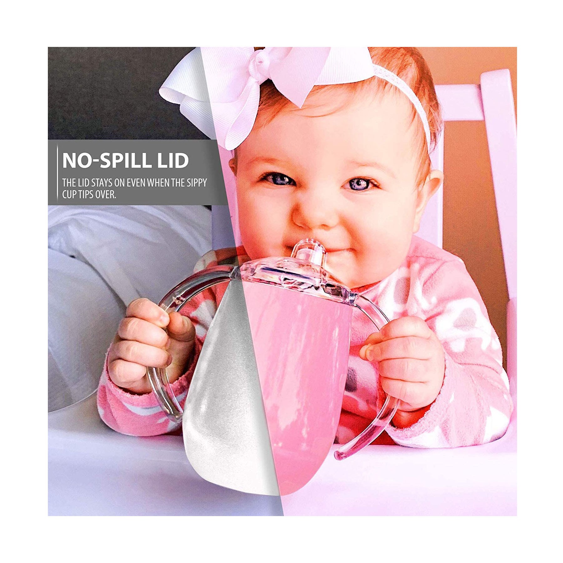 10oz Stainless Steel Children's Insulated Cup with Handle 2