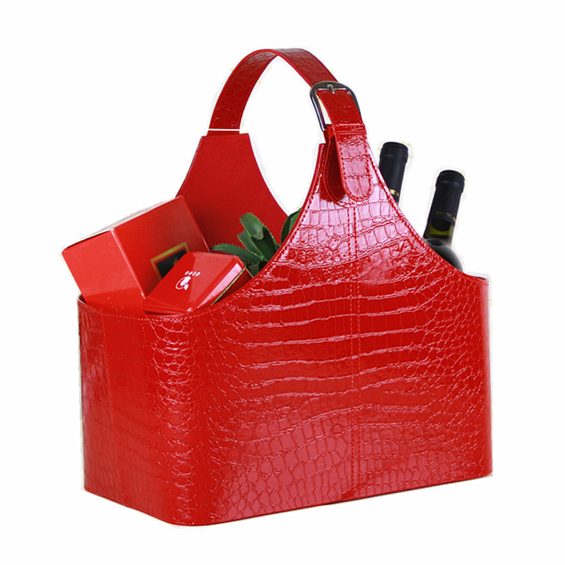 Pu Leather Hotel Basket Gift Basket 3