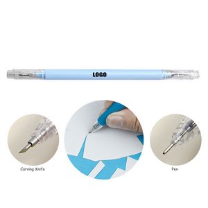 Pen Shaped Carving Knife Click Blade And Ink Pen Combo 21