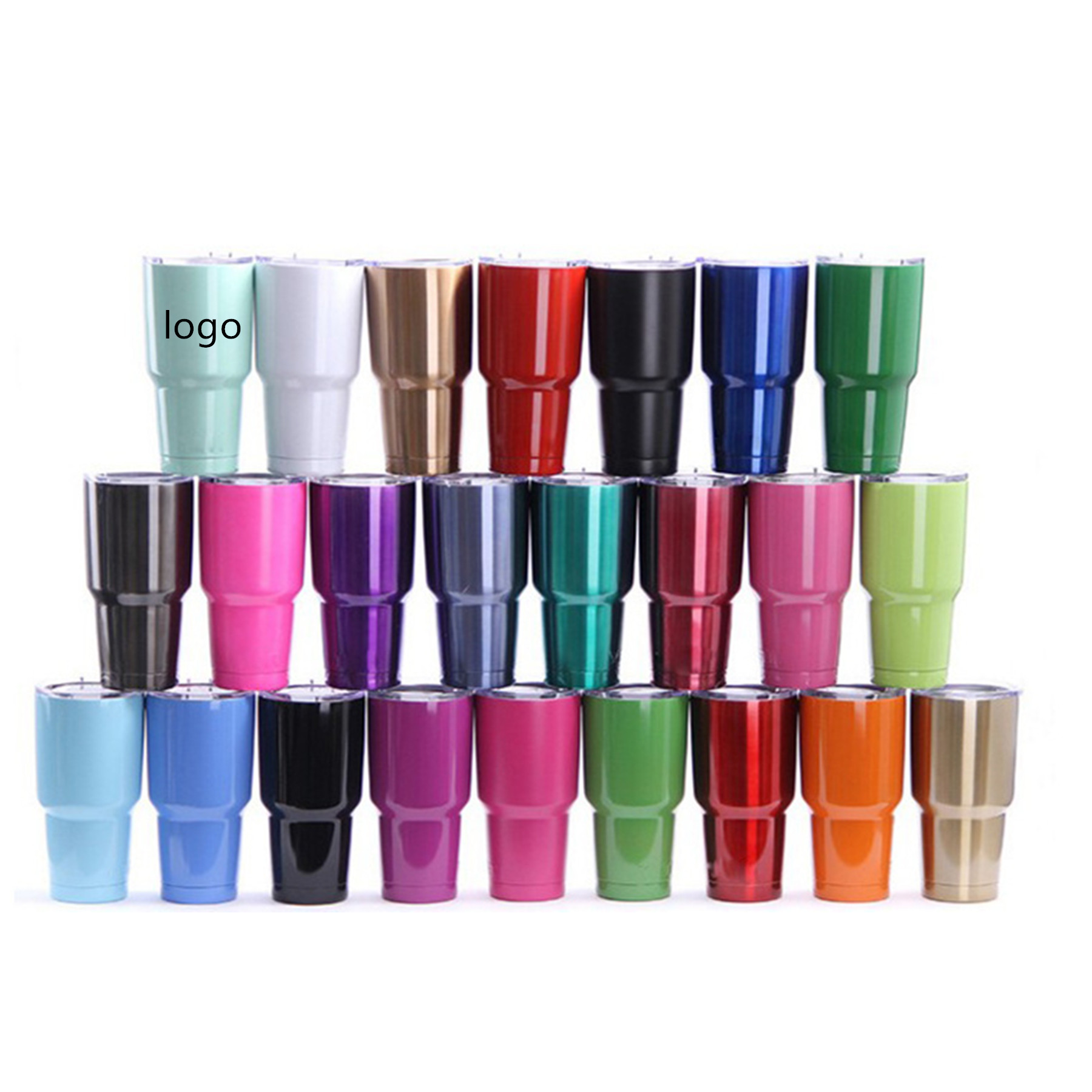 30oz Stainless Steel Tumbler with Lid Double Wall Vacuum 1