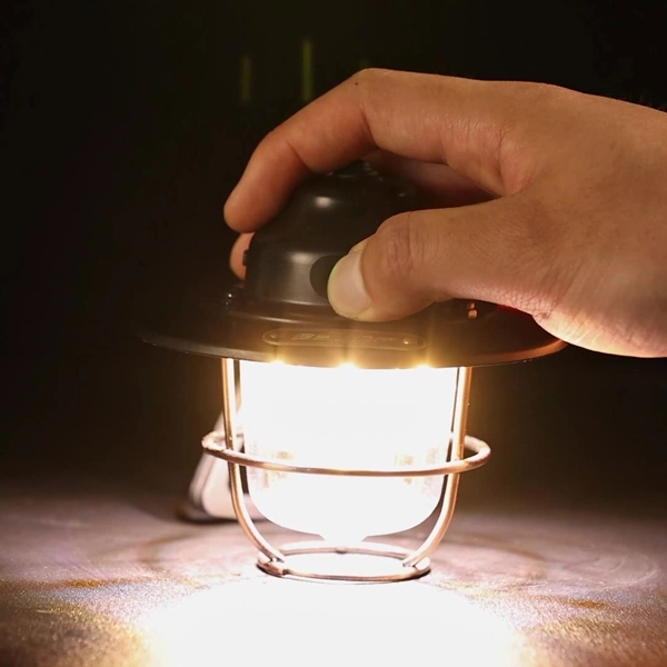 Vintage LED Rechargeable Camping Lantern 2