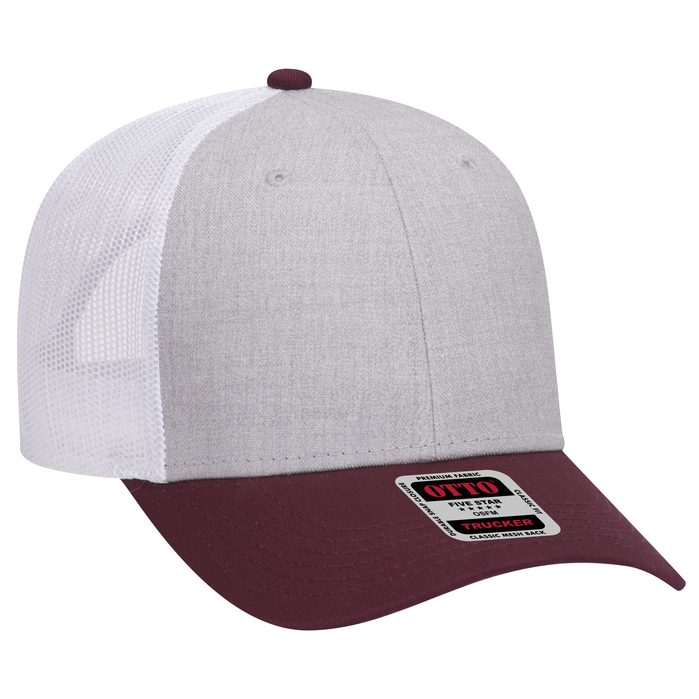 OTTO CAP® 6 Panel Low Profile Mesh Back Trucker Hat 24