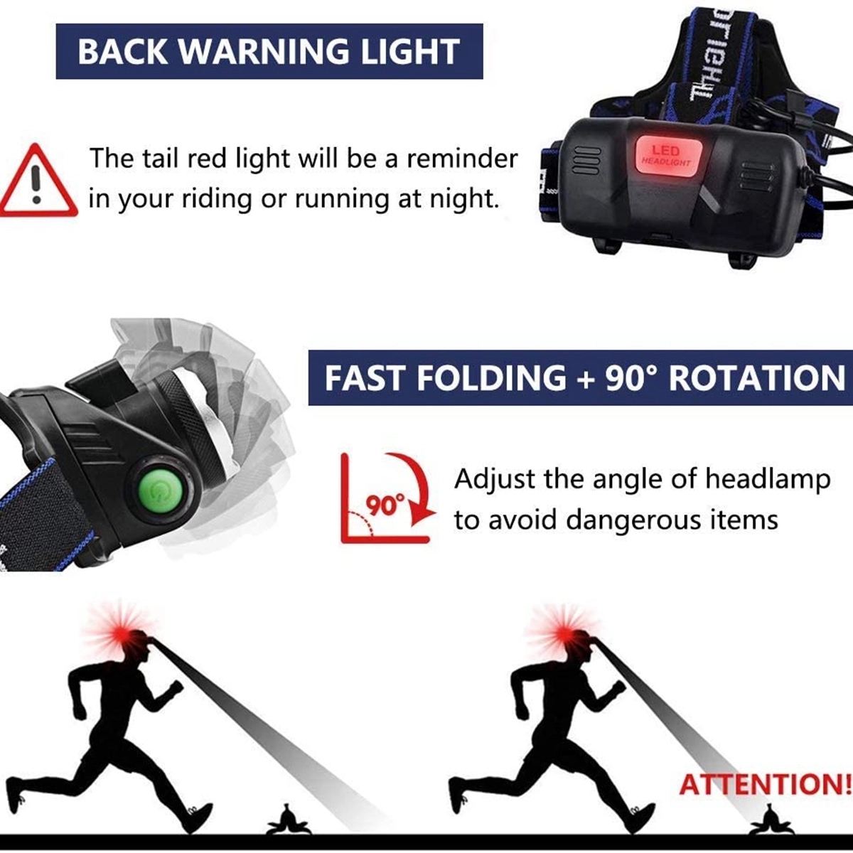 Usb Charging Led Headlamp 3
