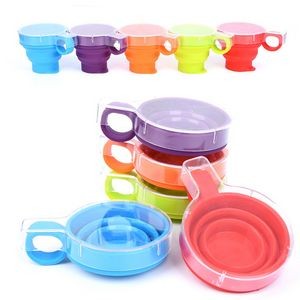 170ml Silicone Collapsible Cup With Sturdy Flat Lid 17