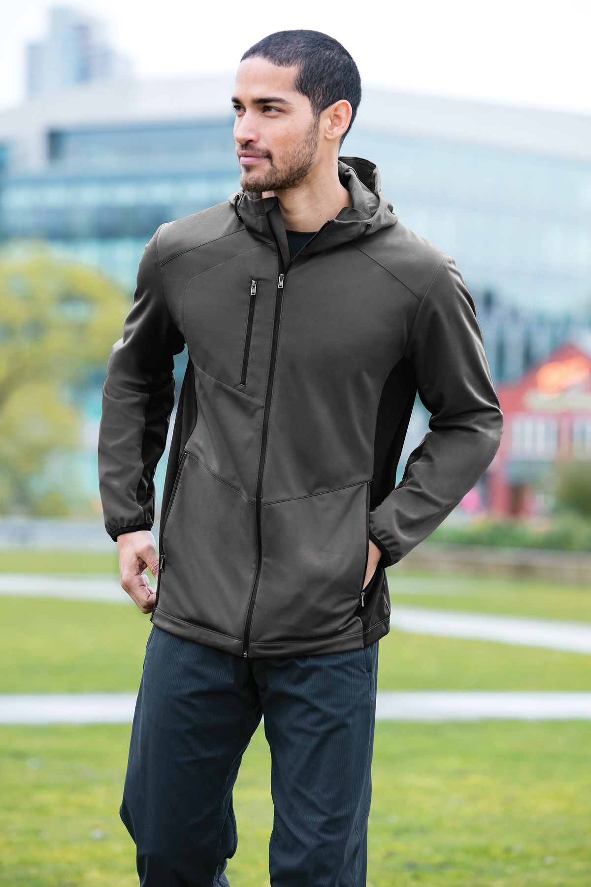 Active Hooded Soft Shell Jacket