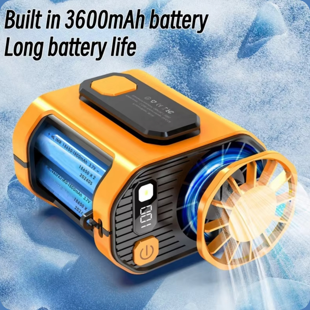 BreezeMax Lite 3-in-1: Waist-Mounted Fan, Flashlight & Power Bank 6