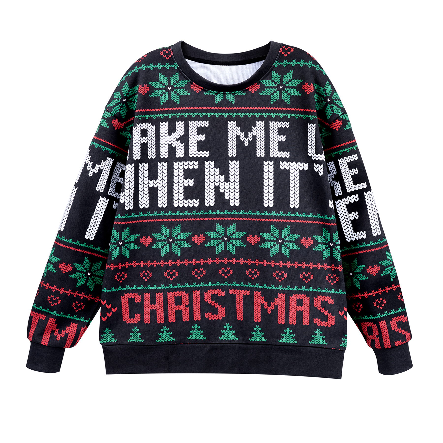 8oz Unisex Full Color Digital Print Crewneck Sweatshirt 3