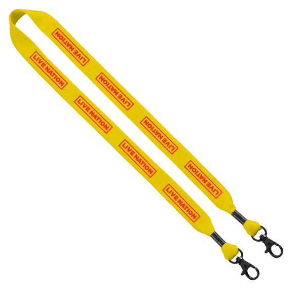 3/4" Cotton Double Lobster Clip Lanyard 20