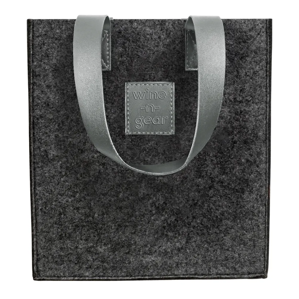 6-Bottle Felt Wine Tote 11