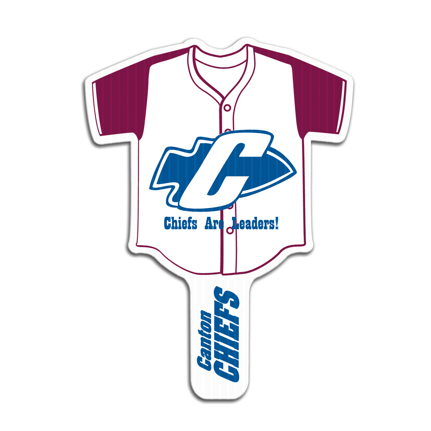 Baseball Jersey Hand Fan, Screen Printed 12