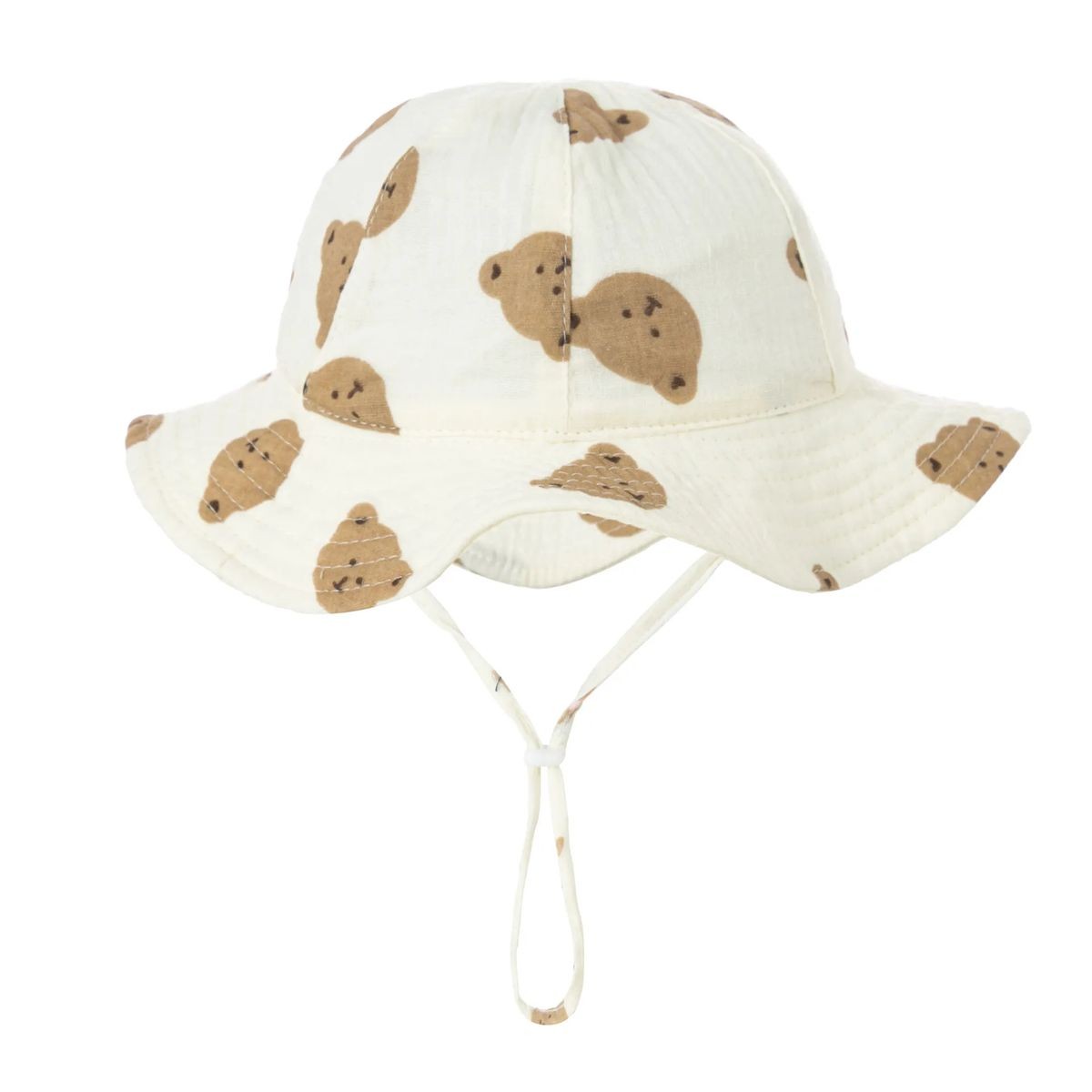 Infant Cotton Hat with Chin Strap 8