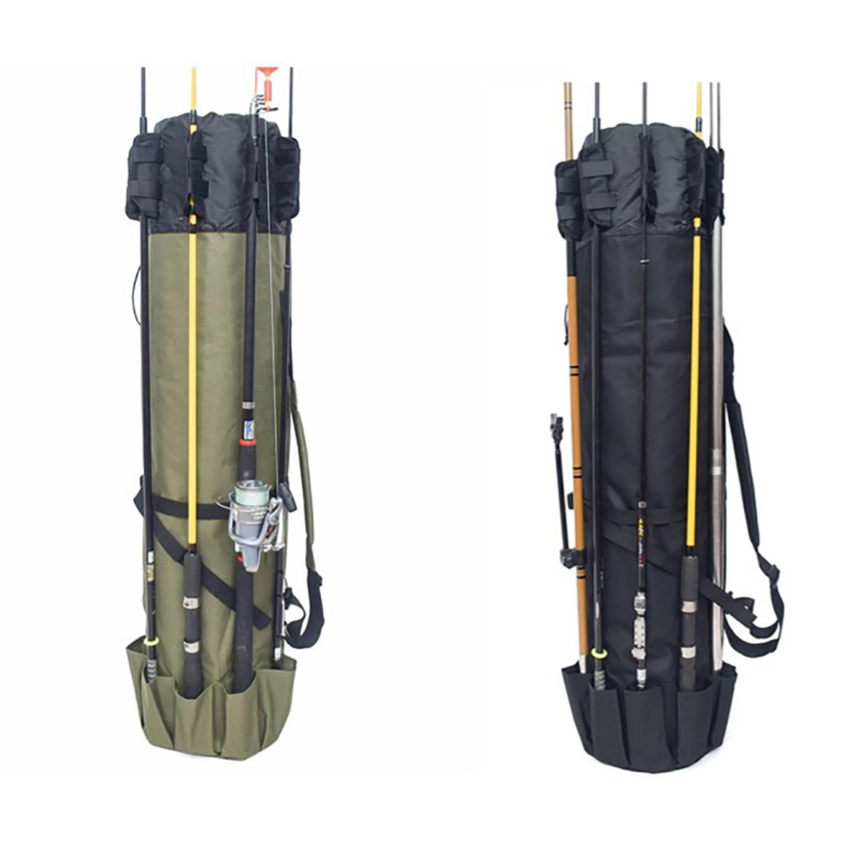 Durable Canvas Fishing Rod & Reel Organizer Bag 2
