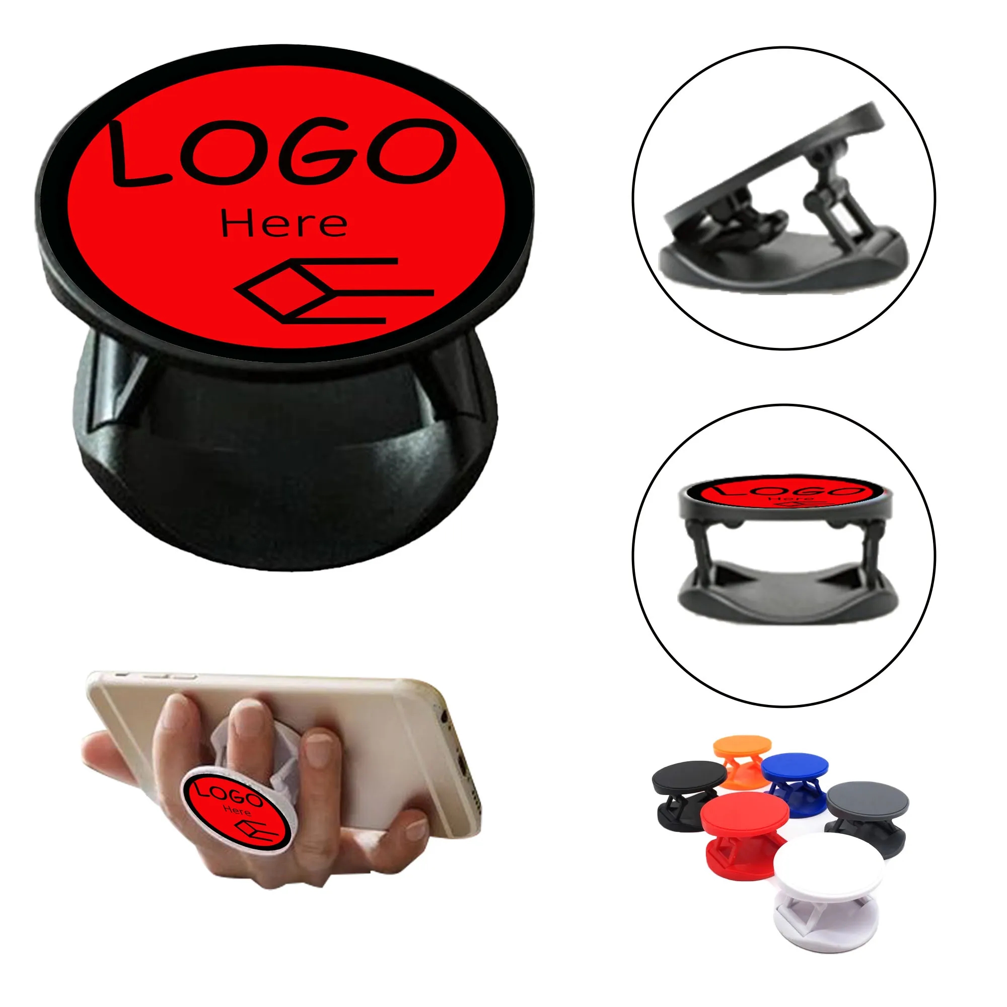 Full Color Foldable Airbag Finger Phone Grip 3