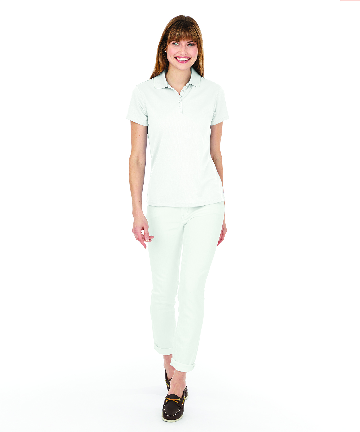 Women's Classic Solid Wicking Polo 17