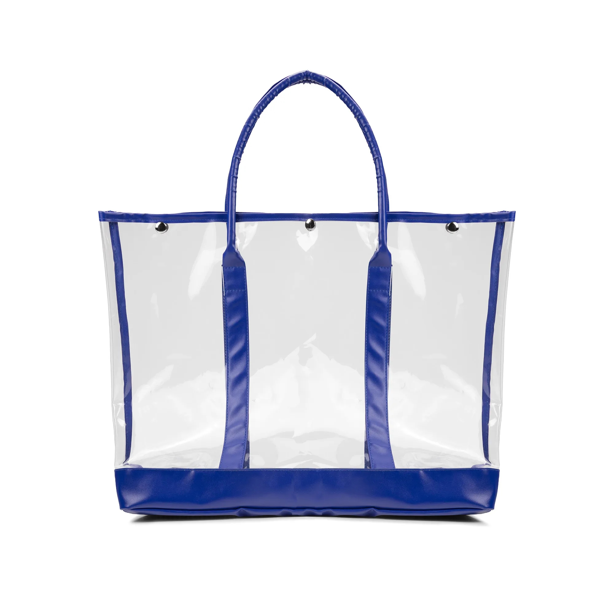 Luxe Button-Top Tote with PU Leather Trim 9