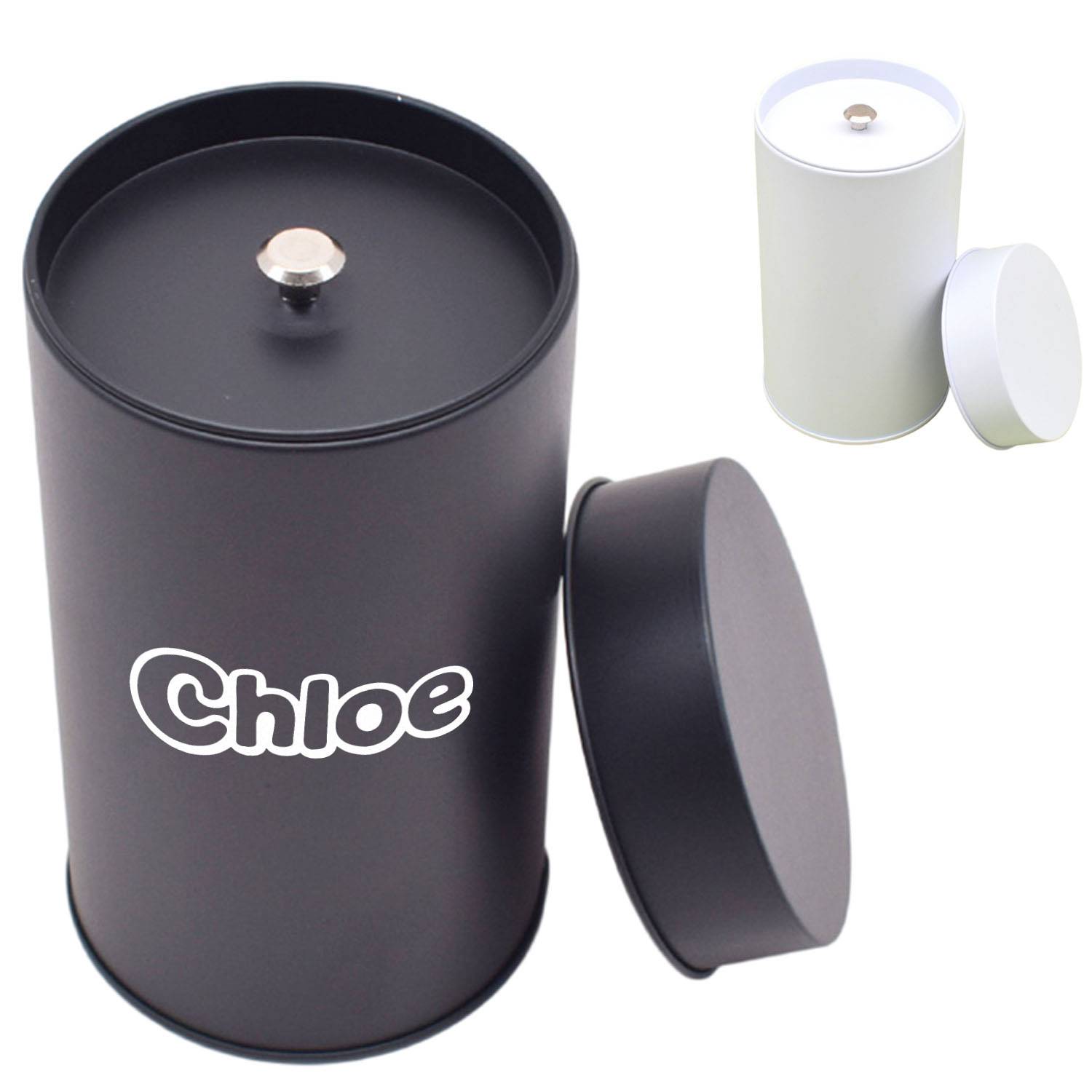 14oz Metal Double Airtight Lid Tea Canister 1