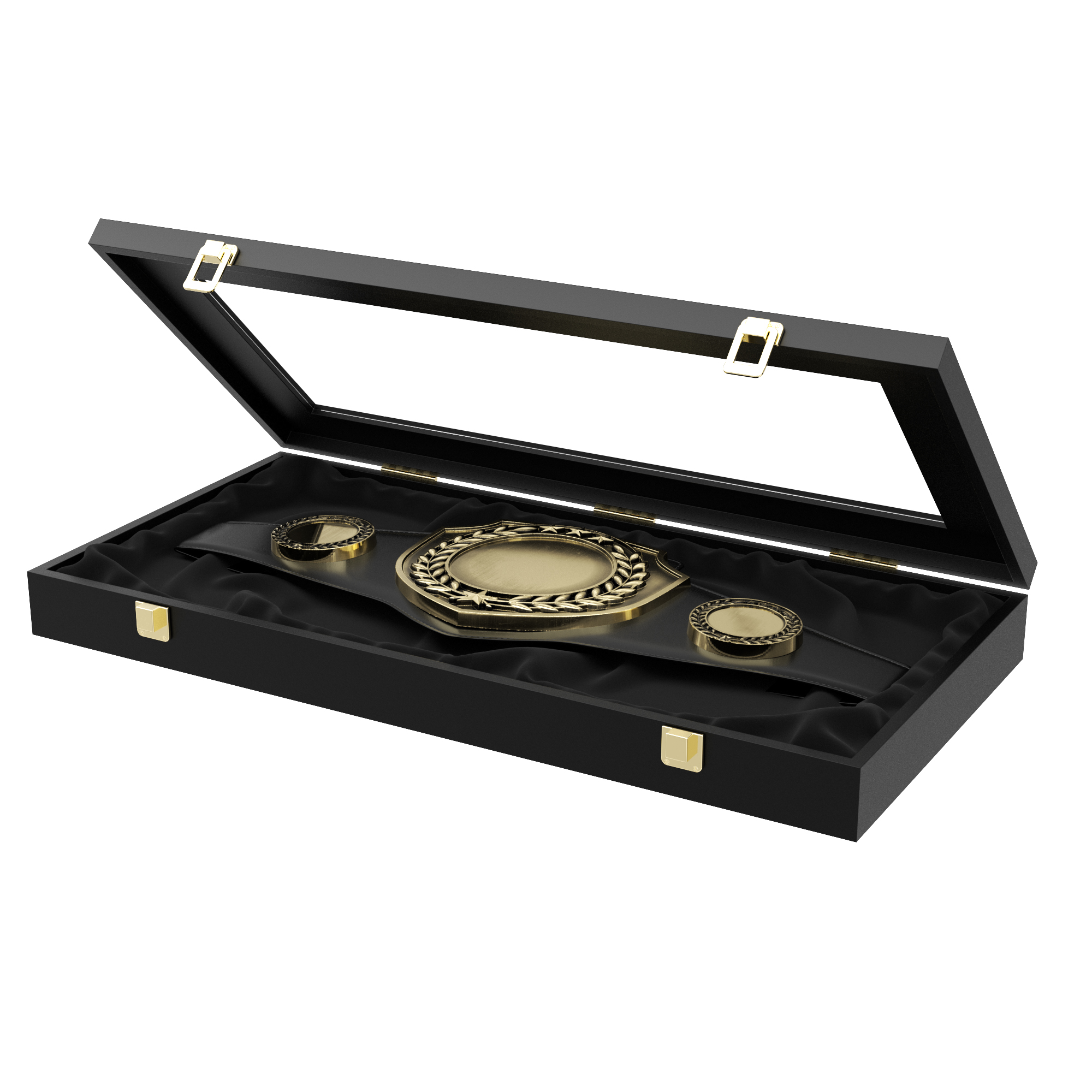 Express Vibraprint® Antique Bright Champion Award Shield Belt 7
