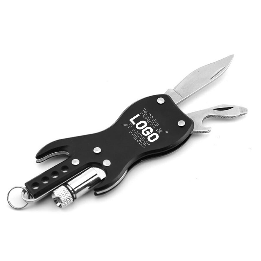 Mini combination pliers folding knife with LED lights Bottle 1