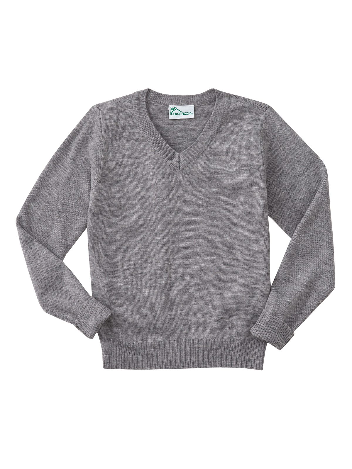 Classroom Uniforms - Youth Unisex Long Sleeve V-neck Sweater 1