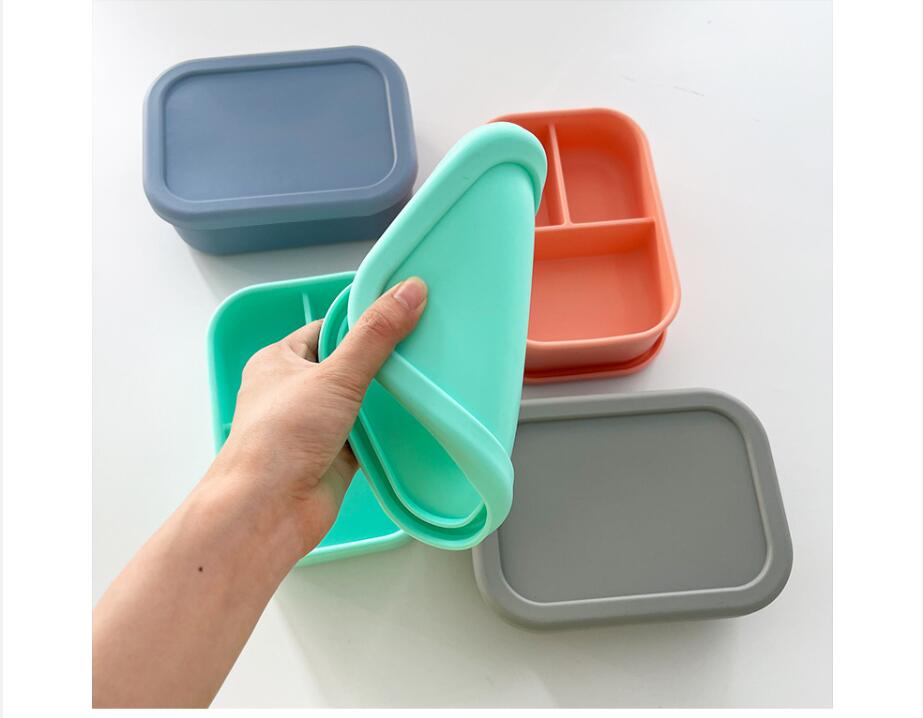 3-Section Silicone Bento Lunch Box 4