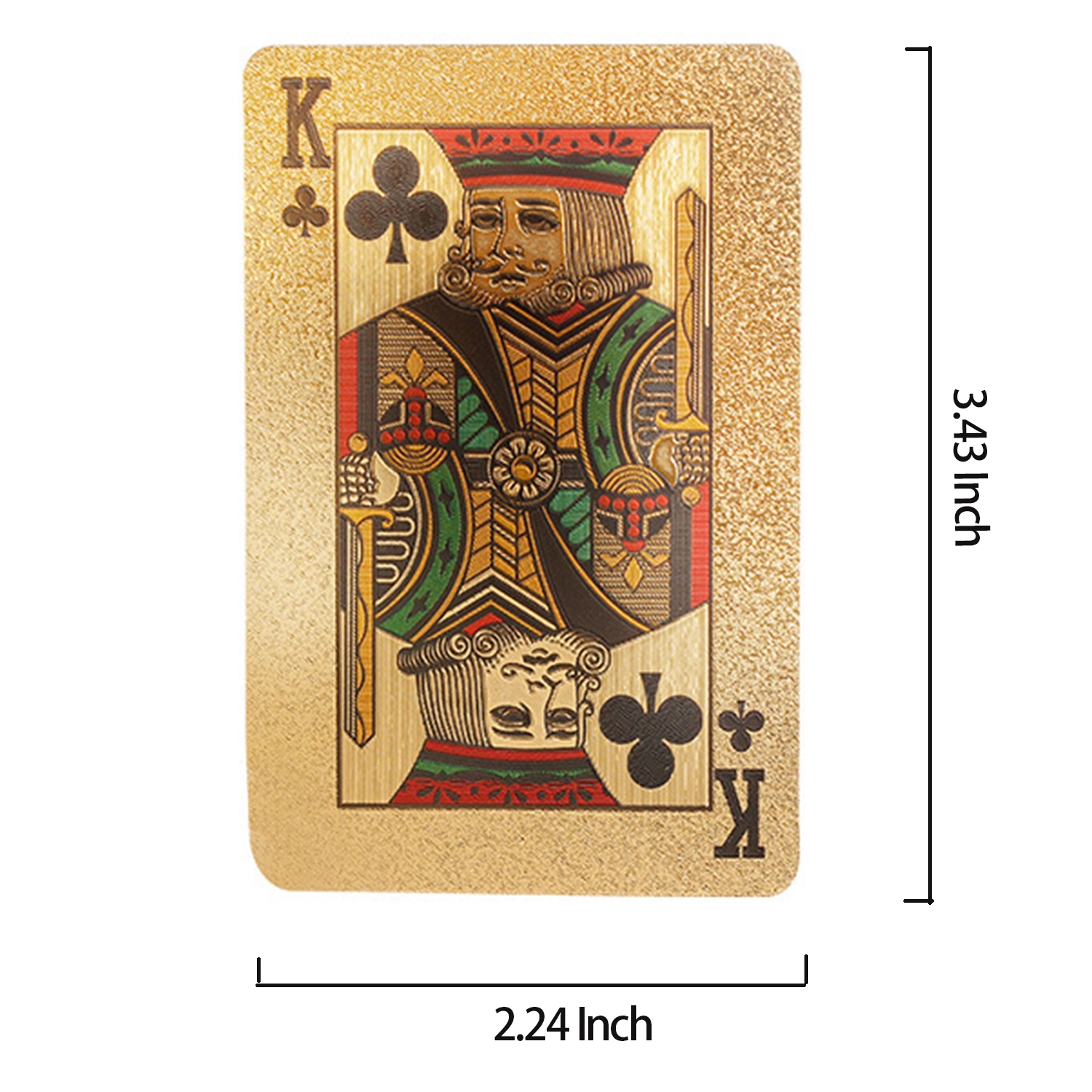 Golden Pvc Playing Cards Set 2