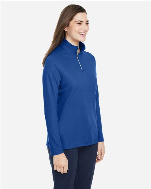 Women's Fusion ChromaSoft™ Pique Quarter-Zip Pullover - CE405W 64