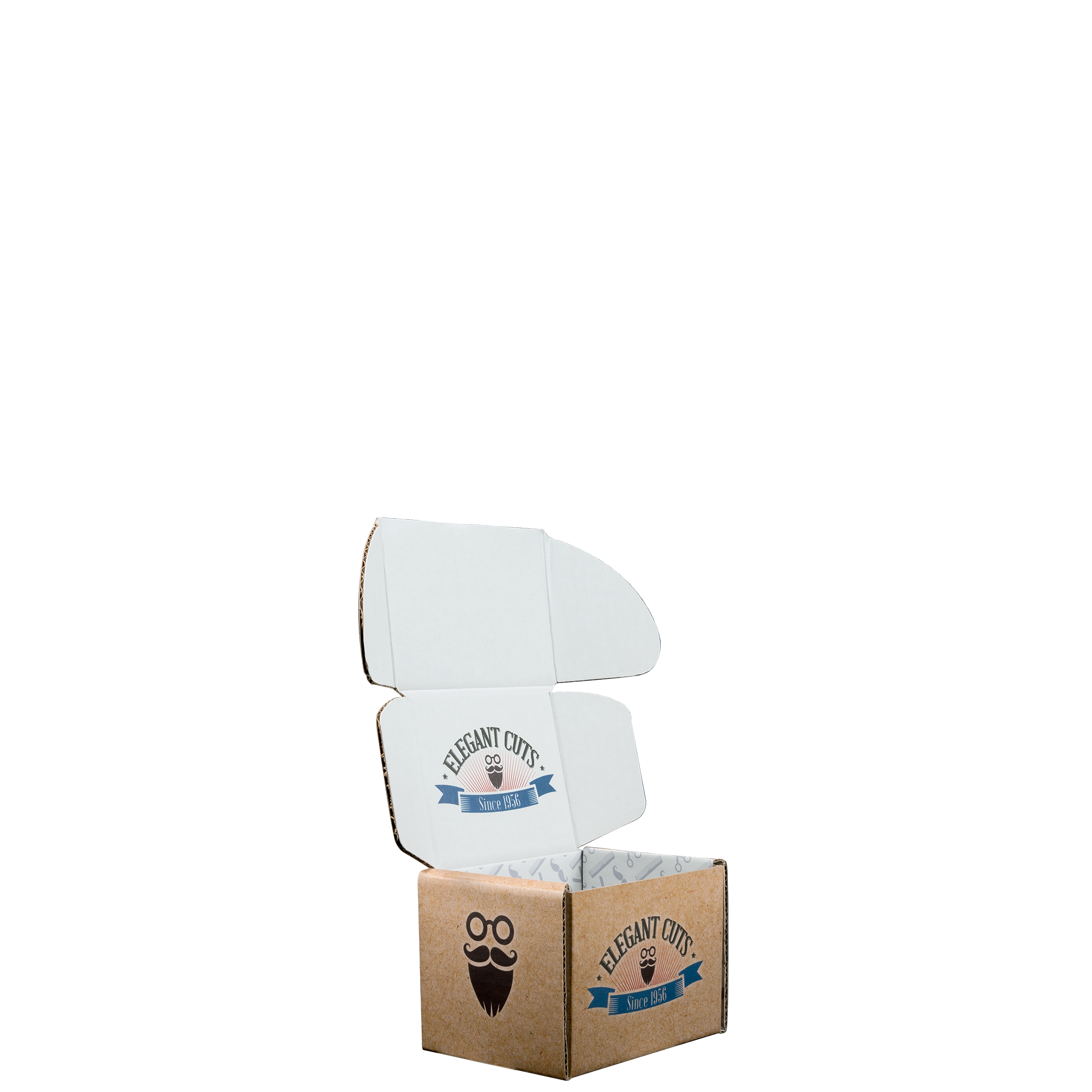 Mailing Box, B-Flute5" x 3" x 4" - White - B - 060 sq in 5