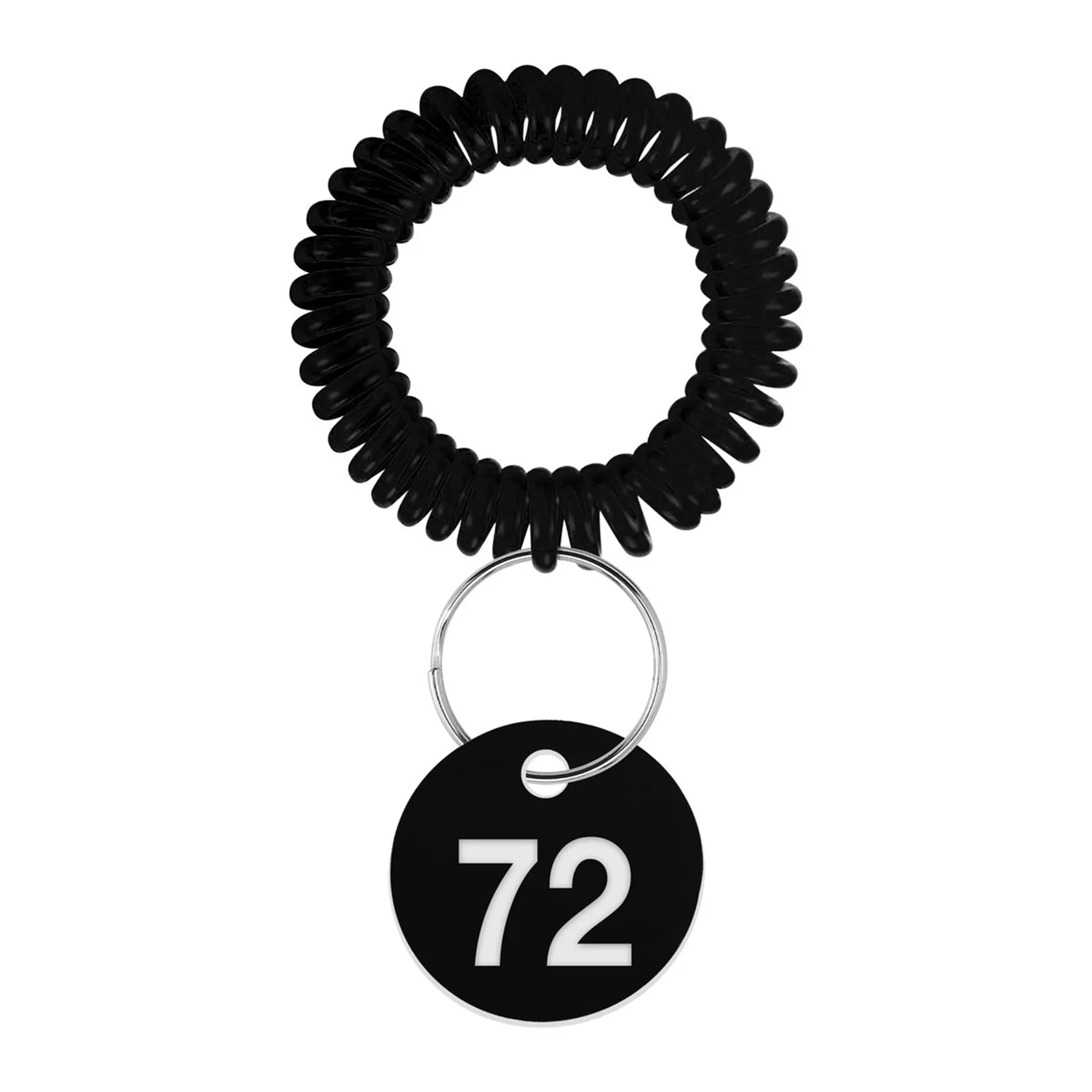 EVA Plastic Spring Wristband with Keychain 14