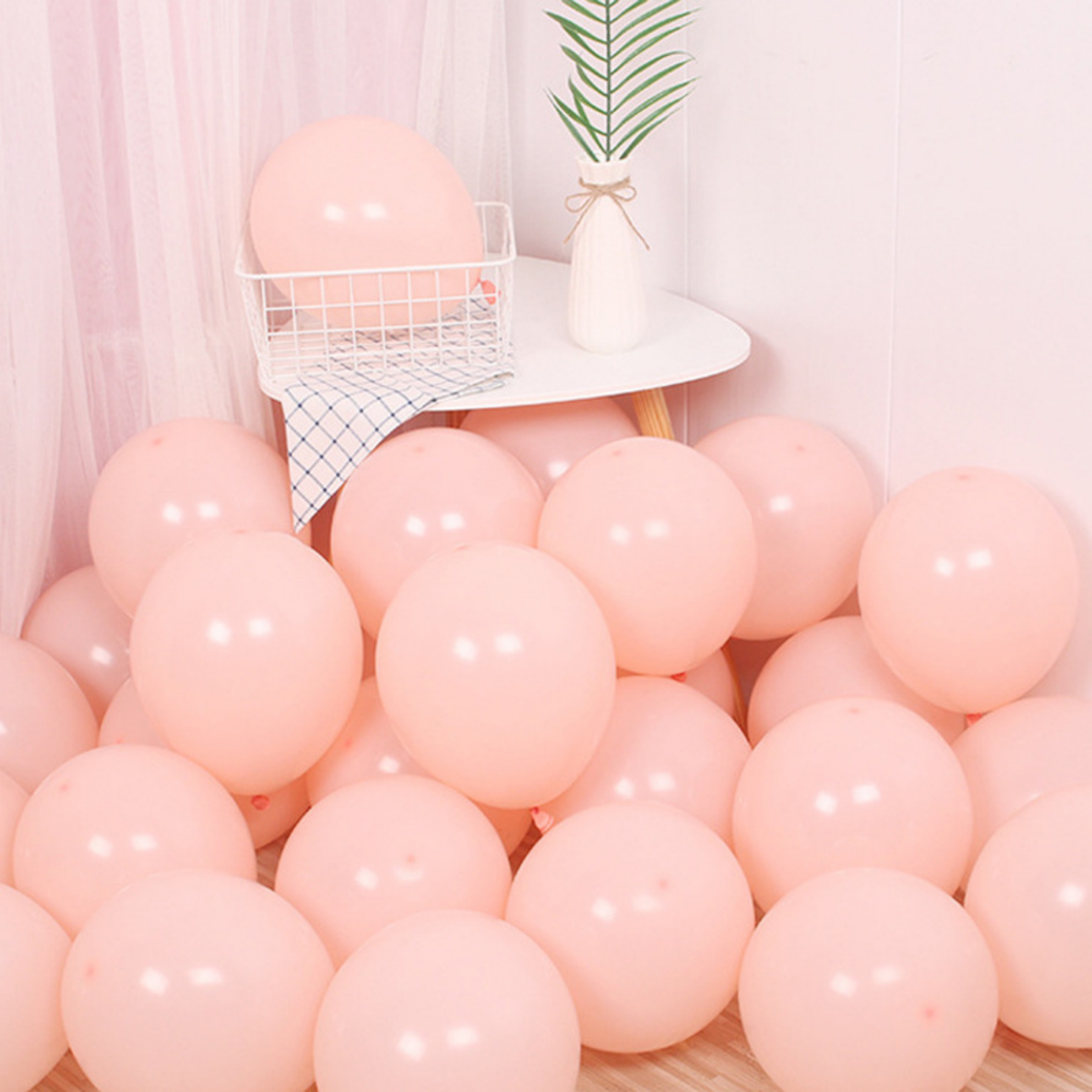 Pastel Colorful Latex Party Balloons 100 Pack 10 Inches 6