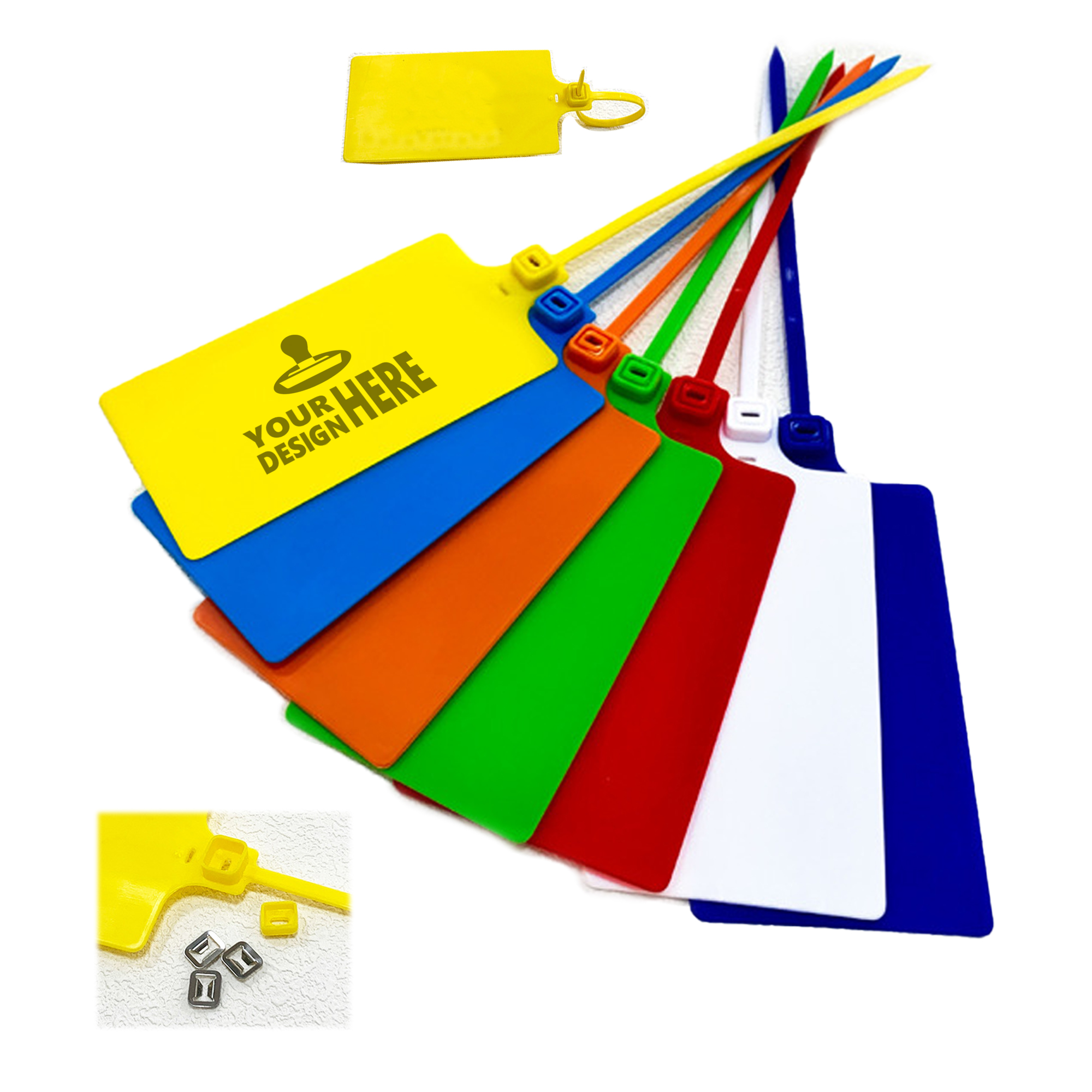 Plastic Tamper-Evident Security Tag With Metal Lock 2
