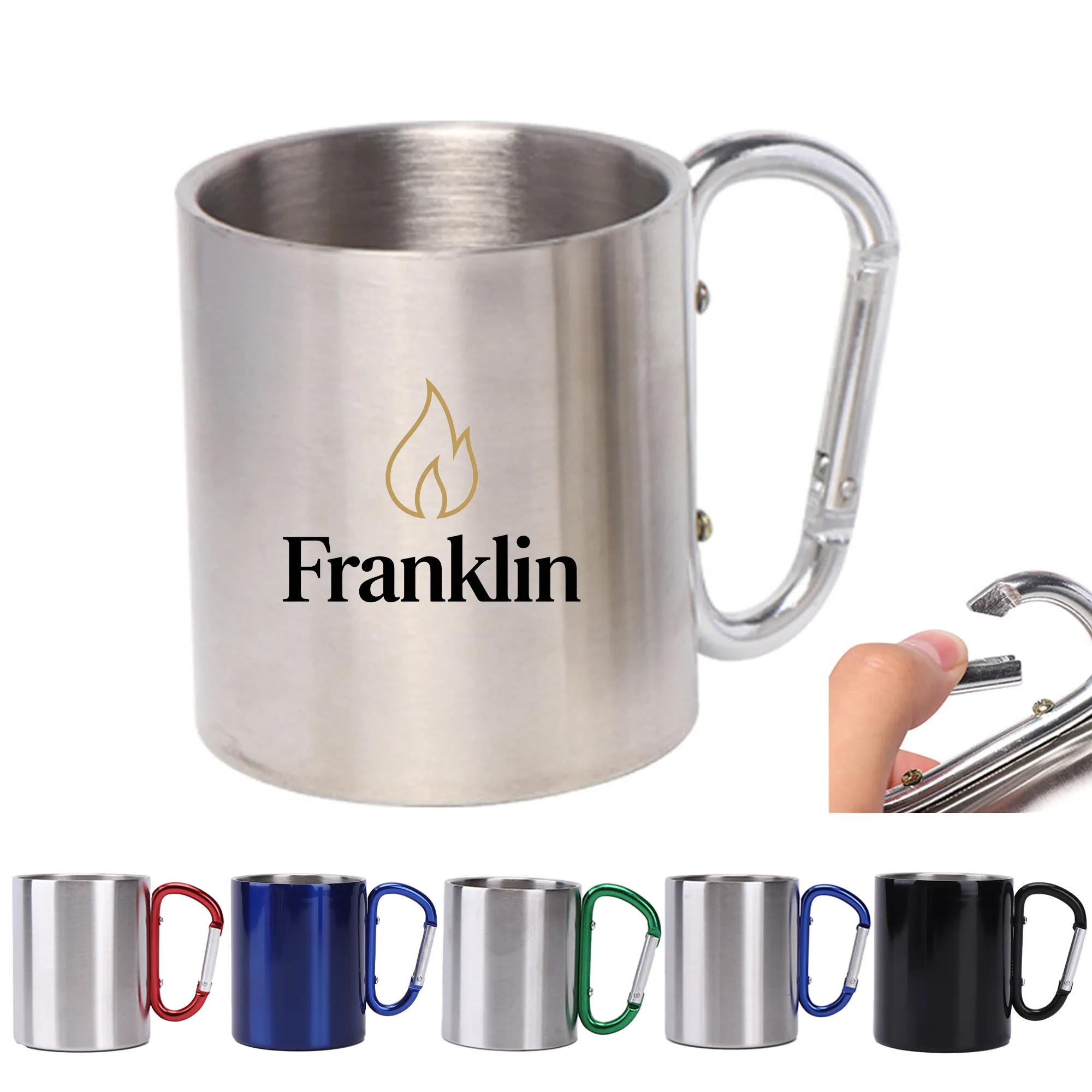 MOQ 20 10oz Carabiner Handle Mug 1