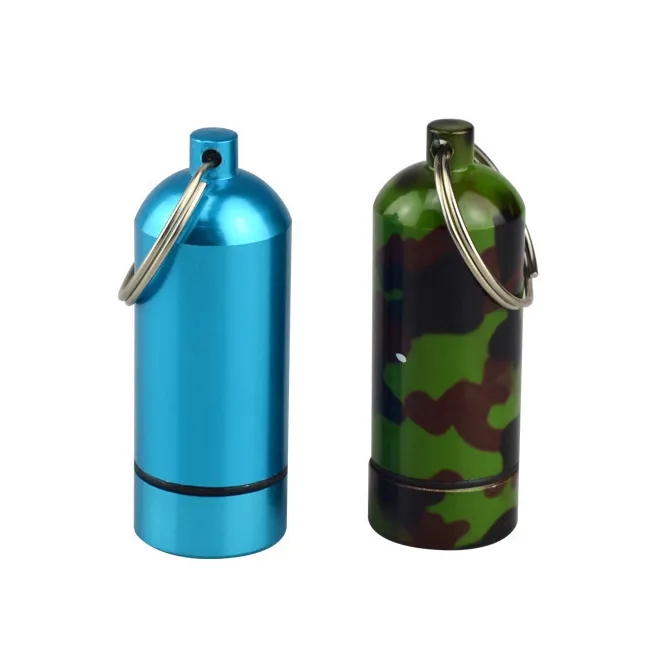 Aluminum Pill Holder Keychain 2