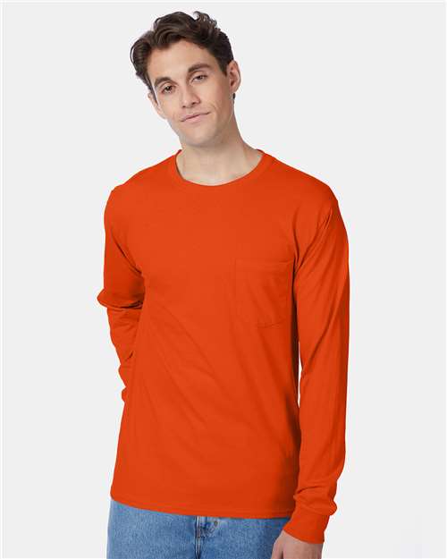 Unisex Authentic Long Sleeve Pocket T-Shirt - 5596 18