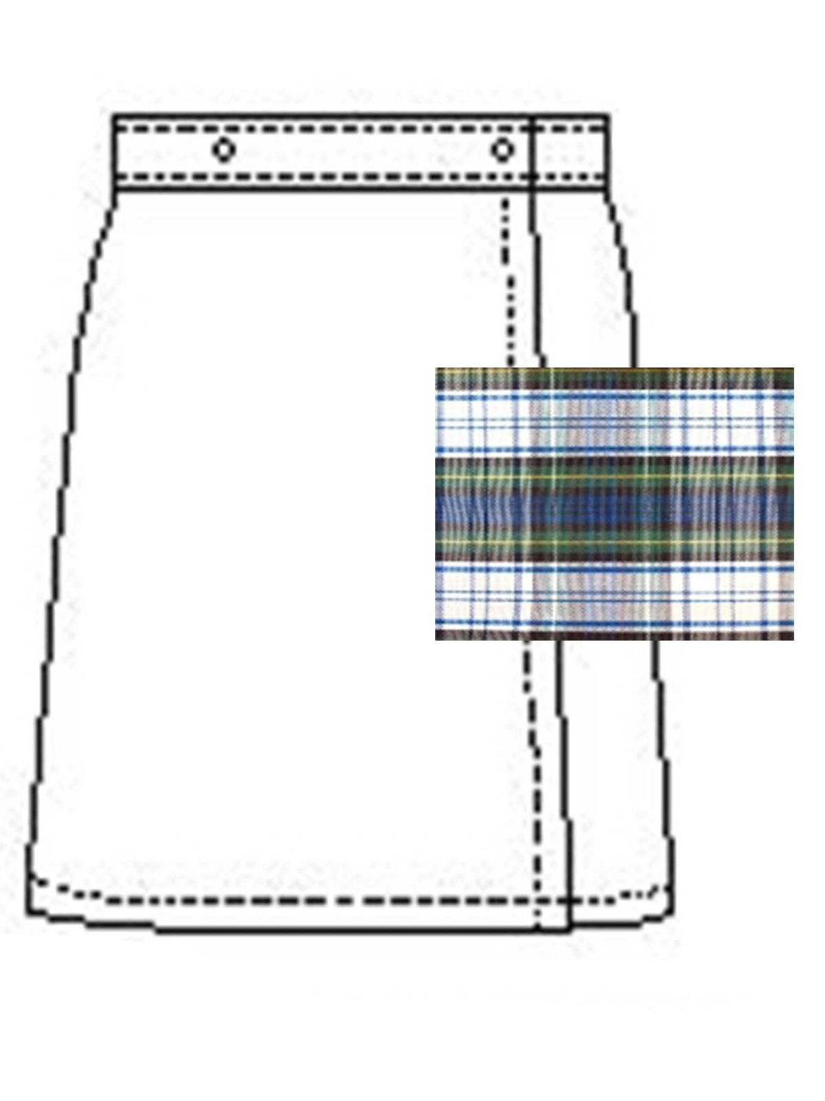 A+ Uniforms - Girls' Blend Plaid Skort 7