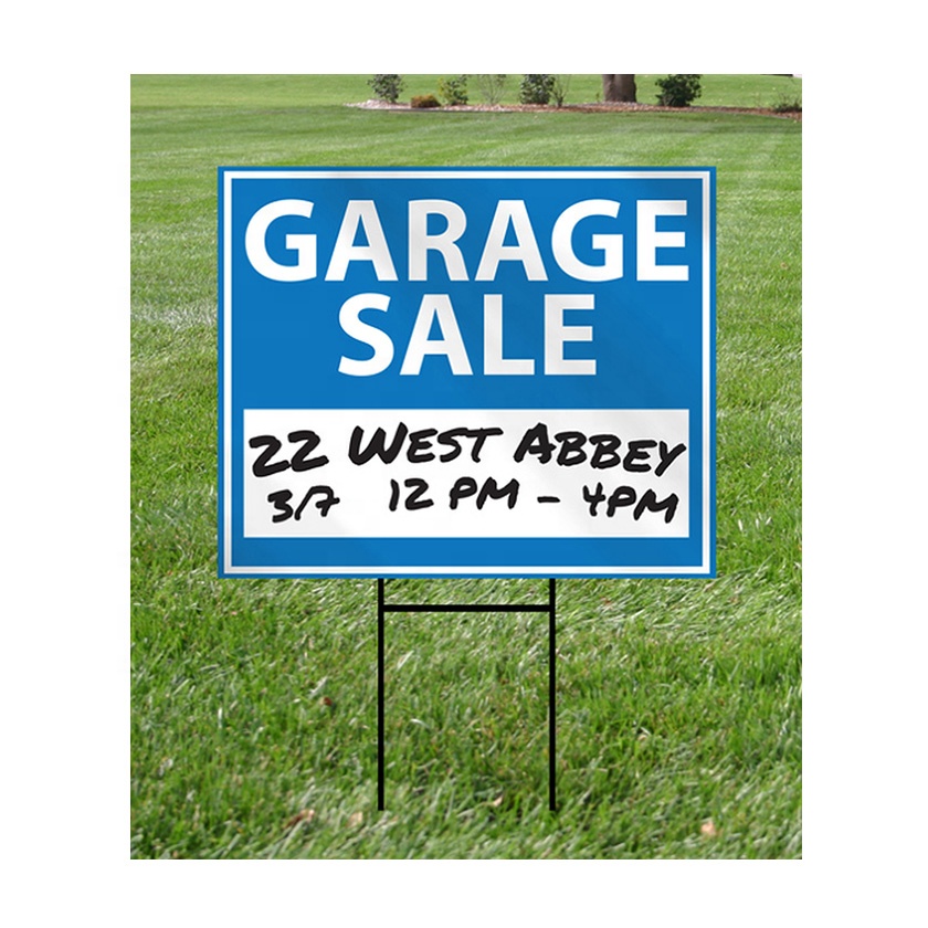 Small Corrugated Yard Sign - Full Color Printed 5