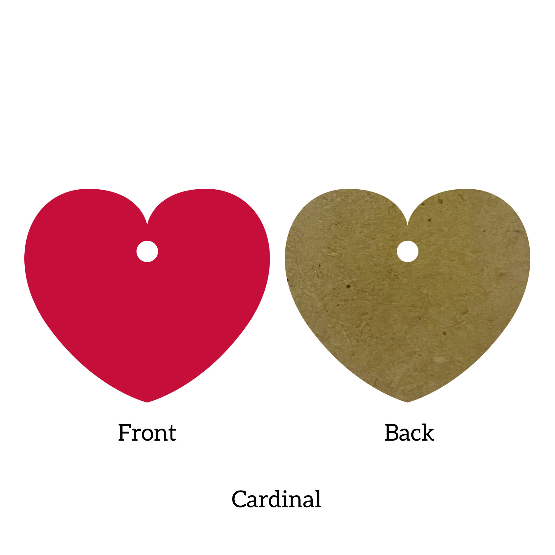 Free Shipping Solid Color Christmas Ornament - Heart 24