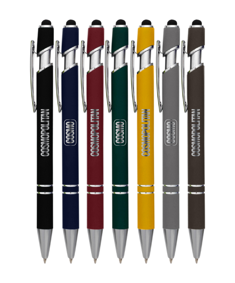 Union Printed - Jenny Stylus Satin Soft Touch Click Metal Pen 1