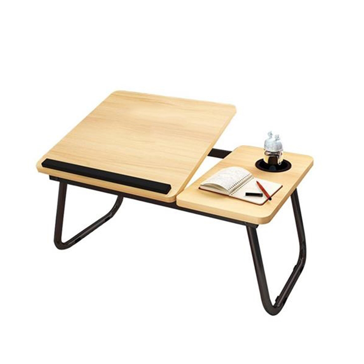 Laptop Stand Desk made of wood and stainless steel measures 1
