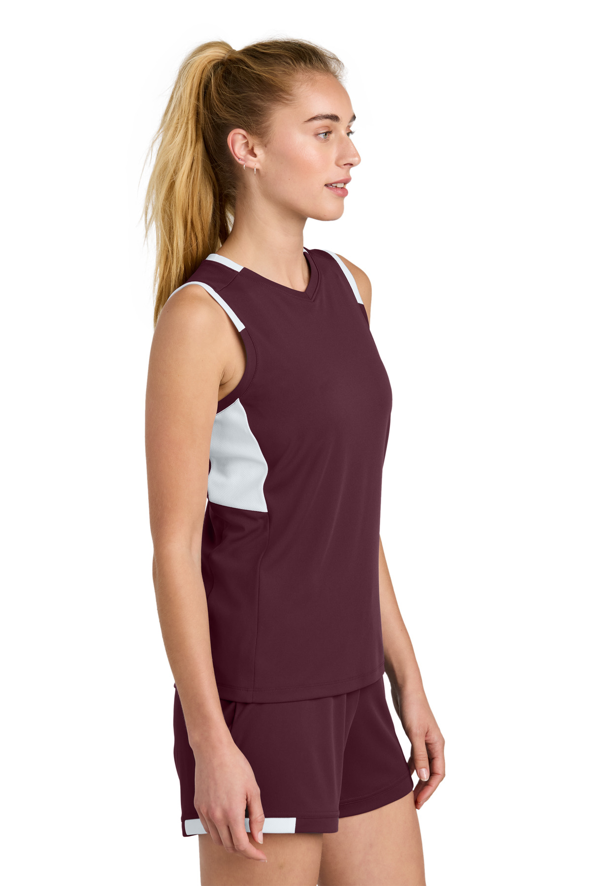 Sport-Tek Women's Club Sleeveless V-Neck LST441 43