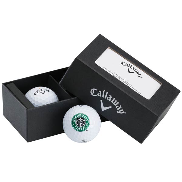 Callaway 2-Ball Black Business Card Box 2
