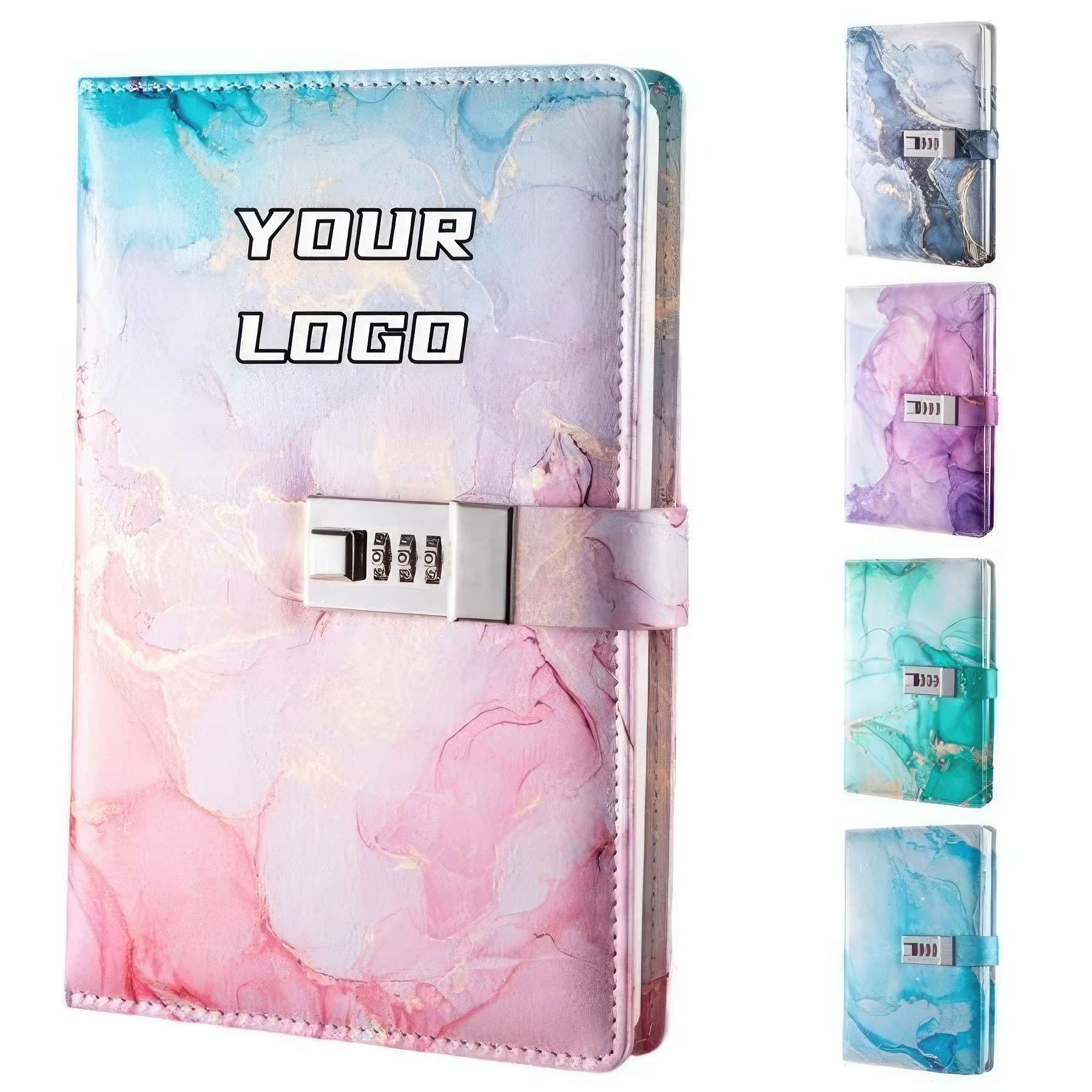 PU Leather A5 Diary with Lock for Girls 2