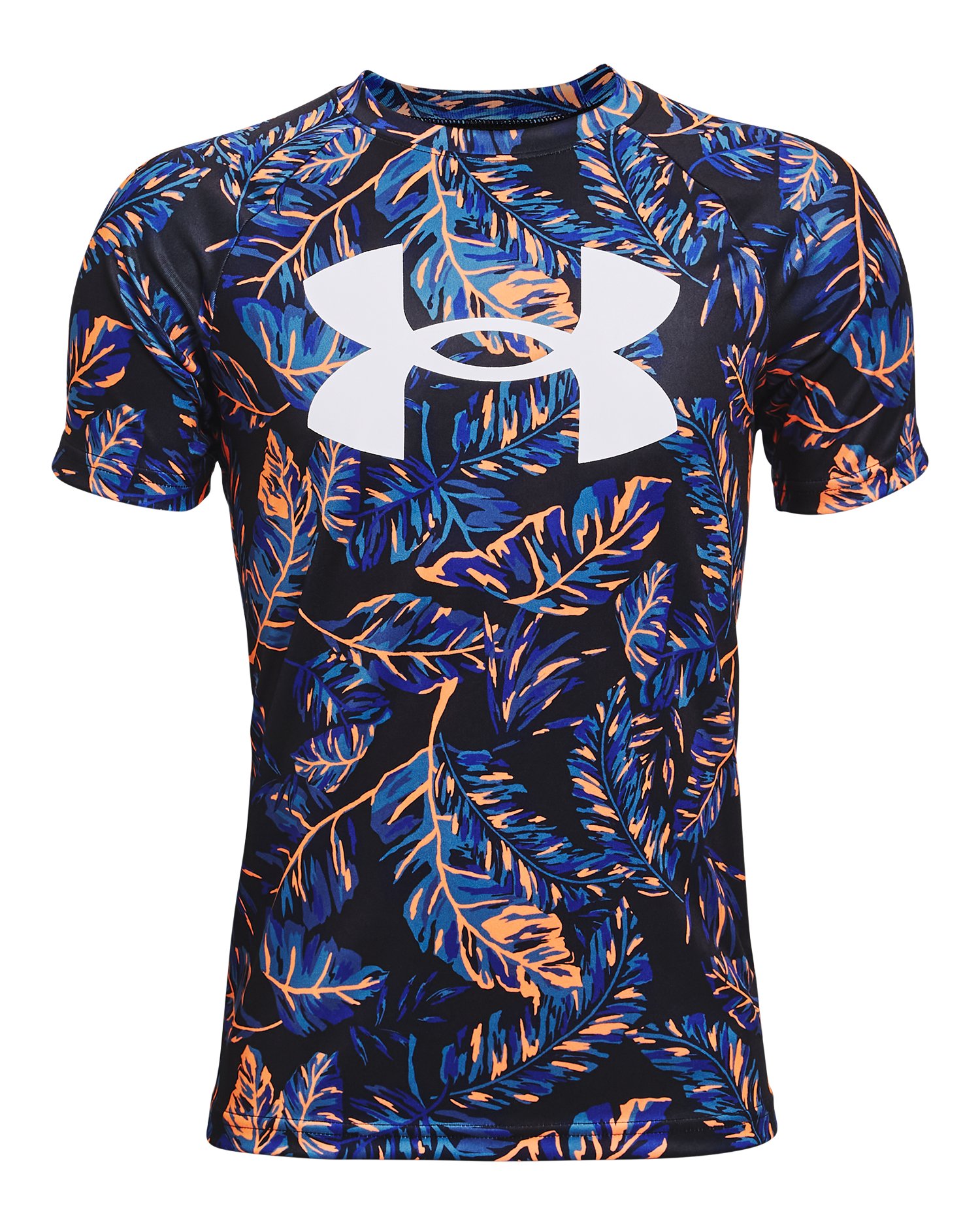 UA Tech Big Logo Printed Boys' Short Sleeve 33