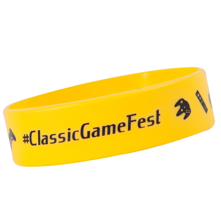 3/4" Rush Silk-Screened Silicone Wristband 2