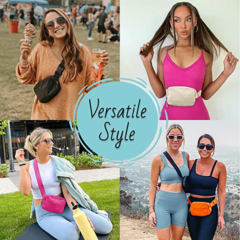 Light Waist Bag Waterproof Shoulder Bag Crossbody Fanny Pack 28