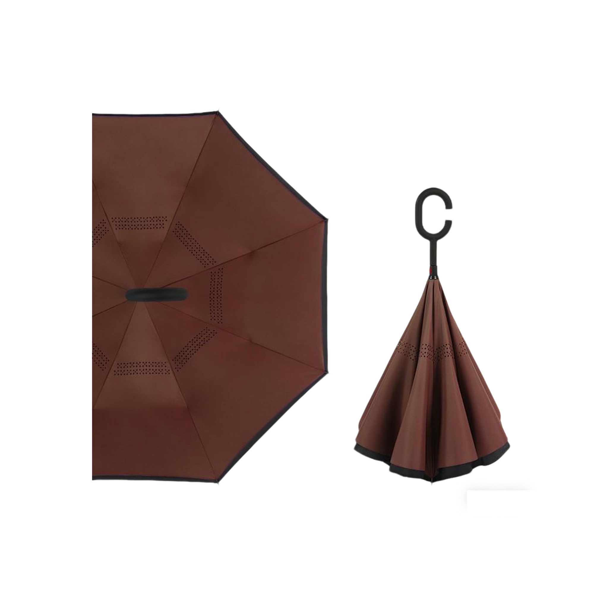Double Layer Reverse Folding Weather Umbrella 6