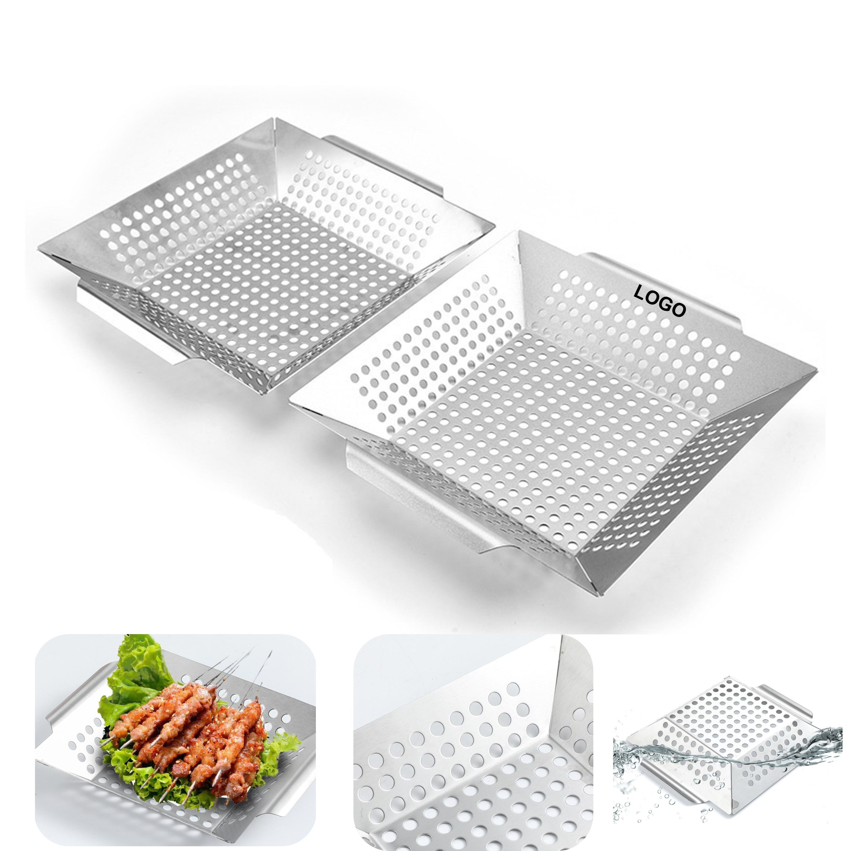 Stainless Steel Grilling Basket (direct import) 4