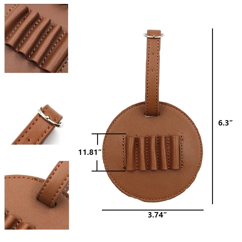 PU Leather Golf Tee Holder Bag 5