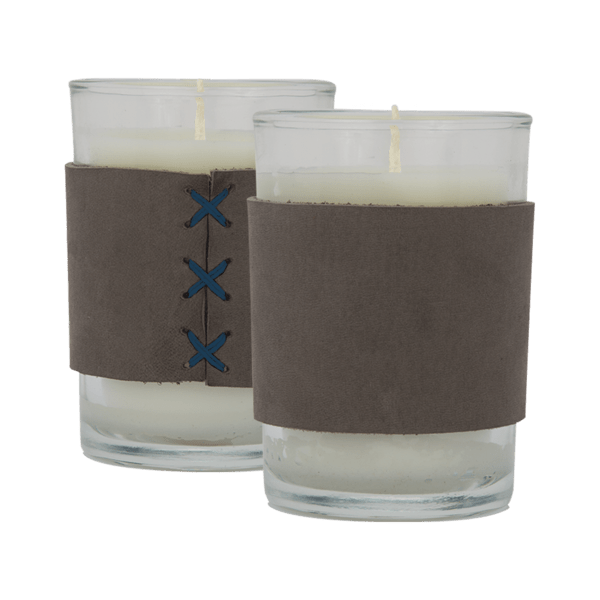 Harper 8 oz. Leather Wrapped Candle 62