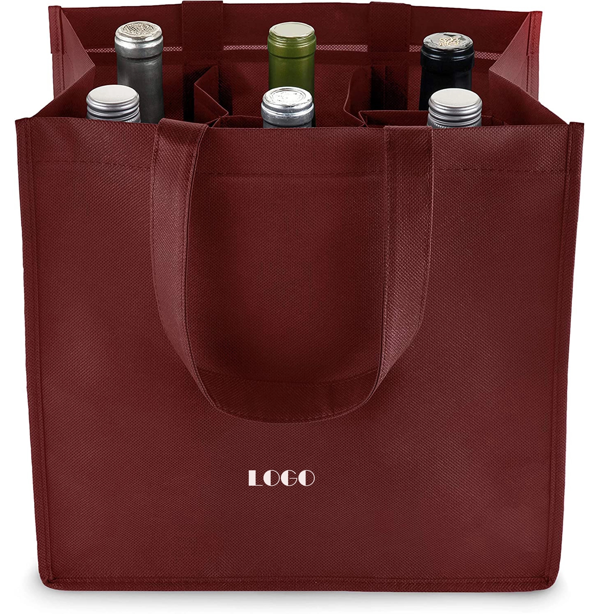 Six Bottle Non-Woven Wine Tote Bag 2